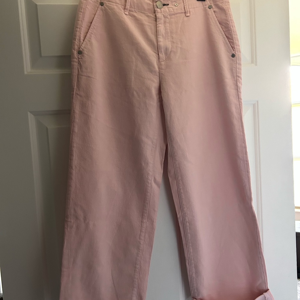 NWT Rag & Bone 27 Buckley Straight Leg Pants in Blush Pink MSRP $225